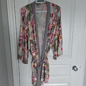 Floral Patterned Women's Robe
